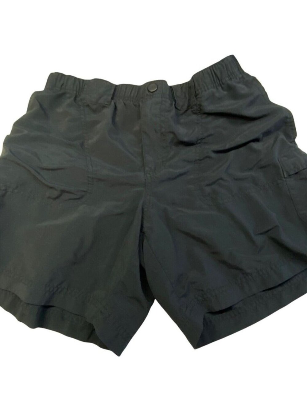 COLUMBIA Women Elastic Waist‎ Shorts Sz S Black Outdoors Camping Hiking 48-22